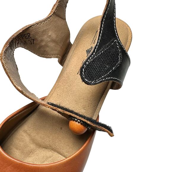 L’Artiste | Women | Glovely Art-To-Wear Boho Leather Wedge Sandals | Sz 6.5-7 - Picture 14 of 16